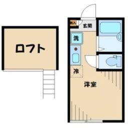 グランフェリオ相模原(ワンルーム/2階)の間取り写真