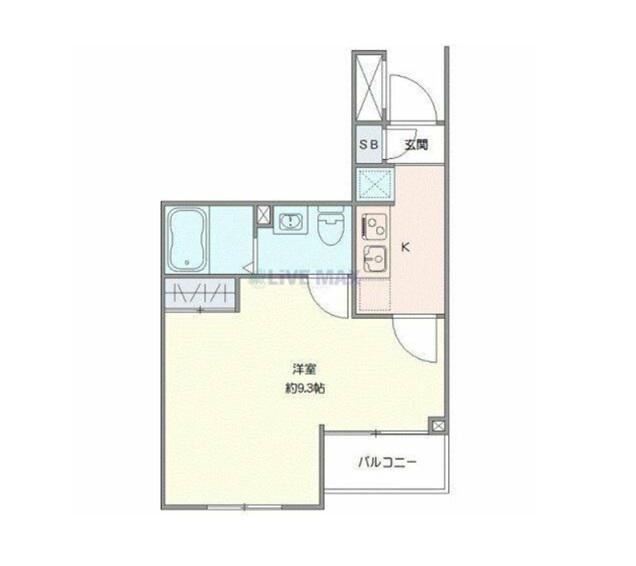 クラスタ笹塚(1K/2階)の間取り写真