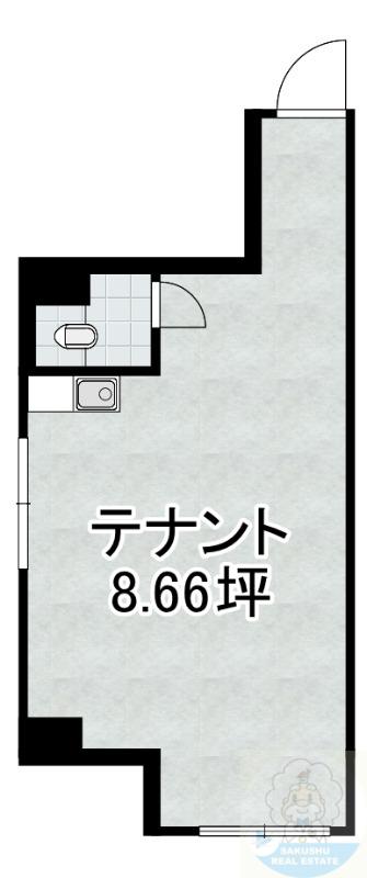 第3ファイブビル(ワンルーム/1階)の間取り写真