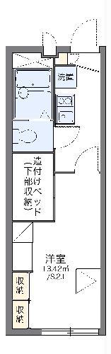 レオパレスKAMELEO(1K/1階)の間取り写真