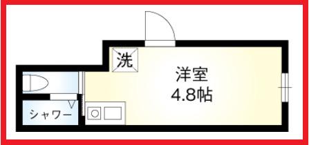 エスアールニッポリ(ワンルーム/1階)の間取り写真