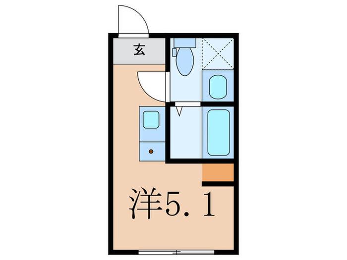 HJ PLACE SANGEN-JAYA(ワンルーム/1階)の間取り写真