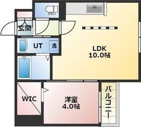 PROSPECT麻生(1LDK/3階)の間取り写真