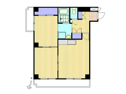 K-コート観月(2LDK/2階)の間取り写真