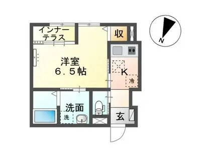 グランシャリオ泉(1K/1階)の間取り写真