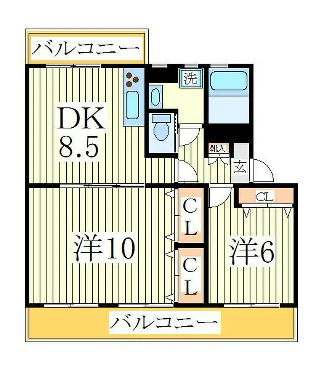 オリーブガーデン 1階階 間取り