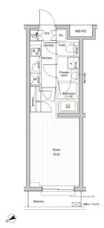 PREMIUM CUBE G 三軒茶屋 2階階 間取り