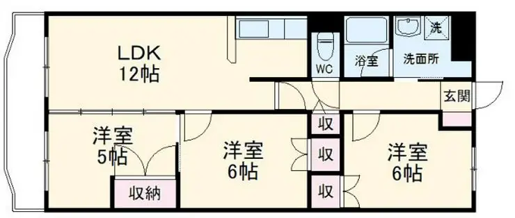 シャルマン6 2階階 間取り