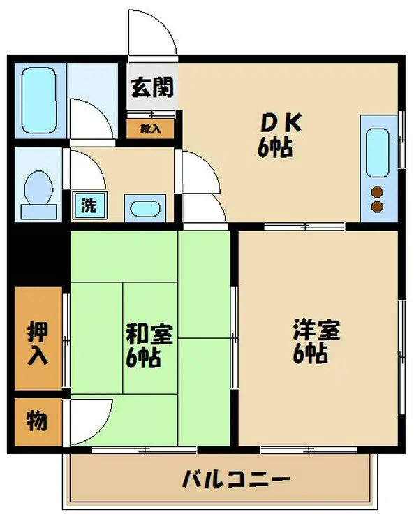 グリーンアベニュー百合ヶ丘 1階階 間取り