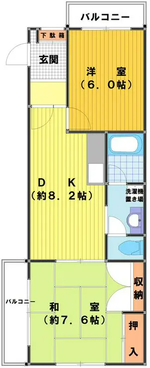 グランパレ石原 3階階 間取り