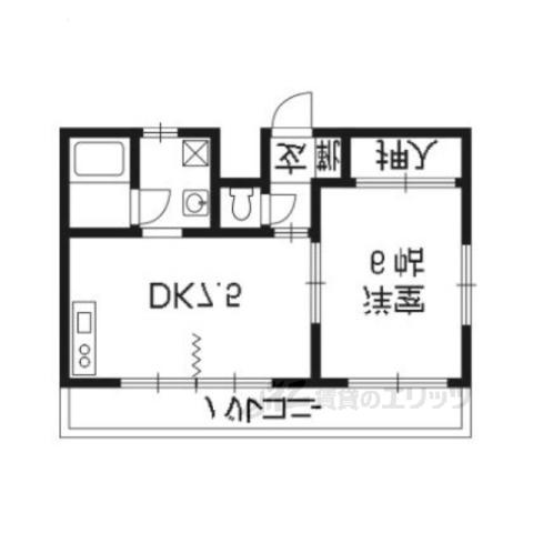 ふぁみーる・りら(1DK/1階)の間取り写真