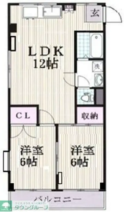 レキシントンマンション北越谷 2階階 間取り