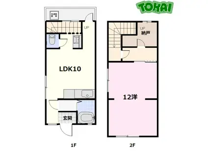 コーポサンライズ(1LDK/1階)の間取り写真