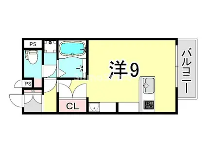 ミランダパキラ(ワンルーム/2階)の間取り写真