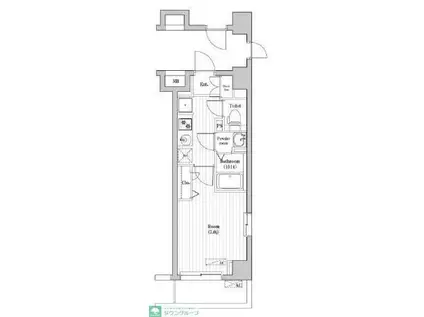 N-STAGE FUJISAWA(1K/4階)の間取り写真