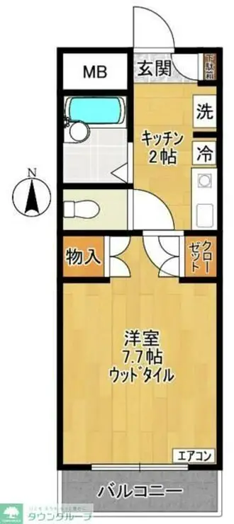 コスモ24 1階階 間取り