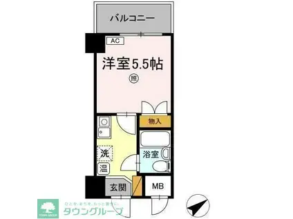 コンフォール小泉(1K/1階)の間取り写真