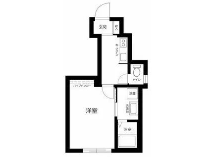 ソルナ西巣鴨(1K/1階)の間取り写真