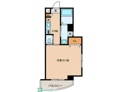 藤月マンション(1K/2階)の間取り写真