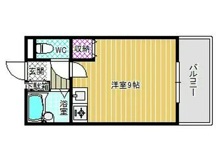 T Sレジデンス古市(1K/3階)の間取り写真