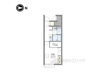 レオパレスフルーレ(1K/1階)の間取り写真