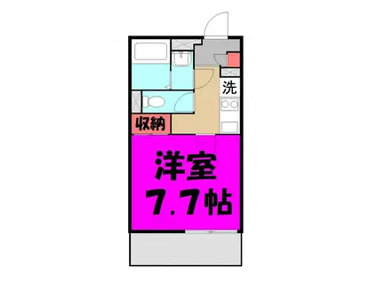 ジクサー(1K/1階)の間取り写真