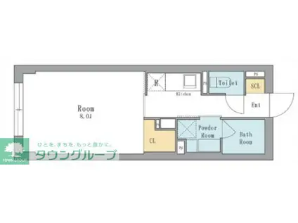 LEGALAND駒沢大学ANNEX(1K/3階)の間取り写真