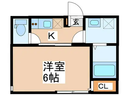 セレーノ たまプラーザ(1K/1階)の間取り写真