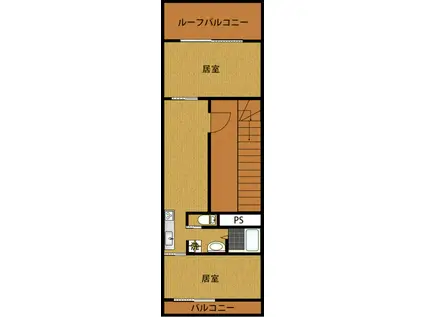 五十川ビル(2DK/4階)の間取り写真