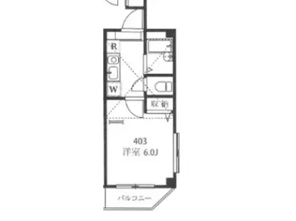 メッツプラザ野方(1K/4階)の間取り写真