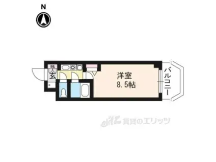 アスカ聚楽(1K/5階)の間取り写真