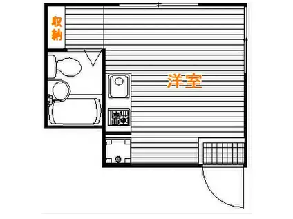 ブルーム西台(ワンルーム/3階)の間取り写真