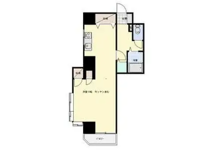 KFマンション(1DK/4階)の間取り写真