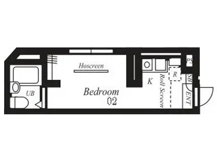 プラチナフォルム西巣鴨(ワンルーム/4階)の間取り写真