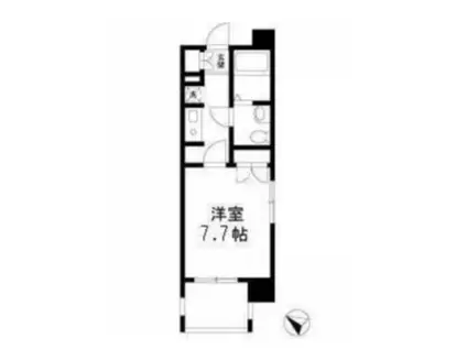 シャリオ本芝(1K/3階)の間取り写真