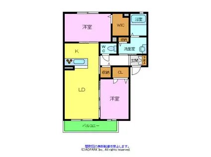 GROOVIN LIFE 匠(2LDK/1階)の間取り写真