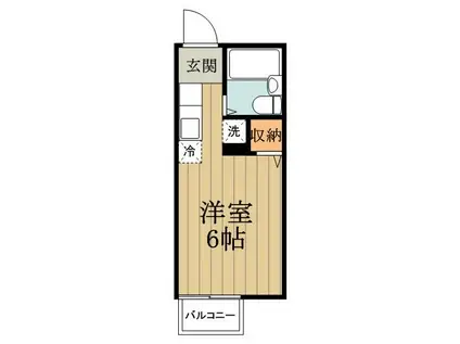 Nハイツ(1K/2階)の間取り写真