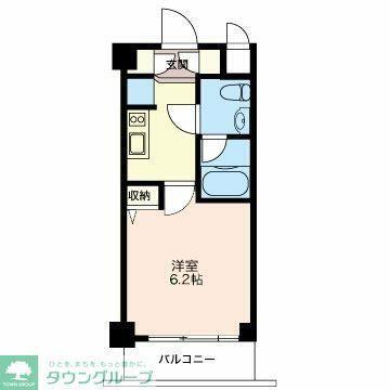 LASANTE品川シーサイドI(1K/3階)の間取り写真