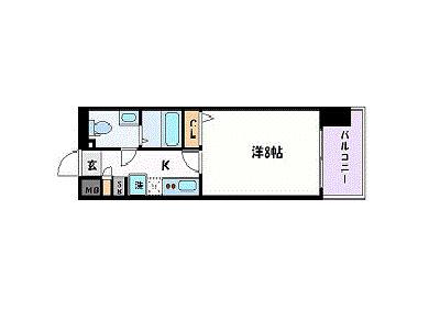 プレサンスMIU新栄(1K/3階)の間取り写真
