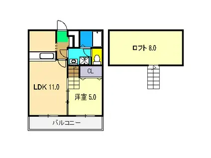 ADDRESS HARIMAYA(1LDK/7階)の間取り写真