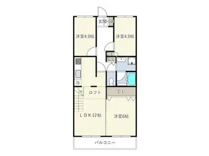 グランデフュエルーザ(3LDK/3階)の間取り写真