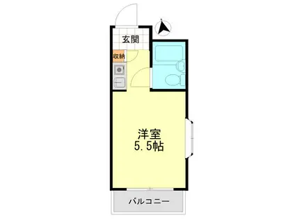 ライオンズマンション椎名町駅前通(ワンルーム/3階)の間取り写真