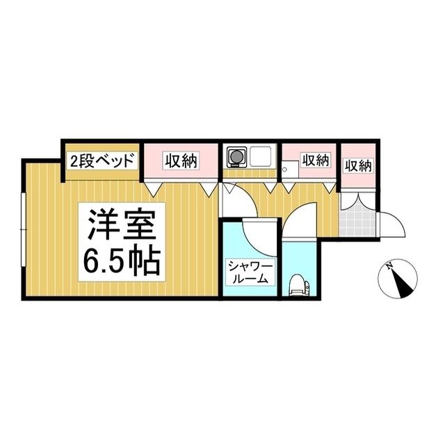 グラントピア志賀高原(1K/5階)の間取り写真
