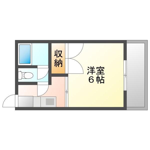 コーポマエダ(1K/1階)の間取り写真