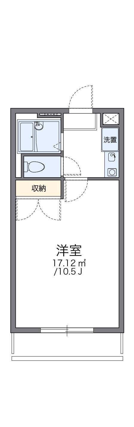 レオパレス野方(1K/2階)の間取り写真