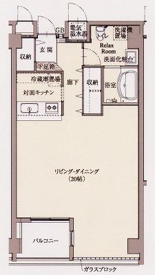 ルミナス小郡(ワンルーム/4階)の間取り写真