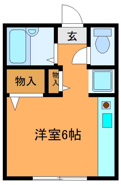 サザンコート曳舟(ワンルーム/2階)の間取り写真