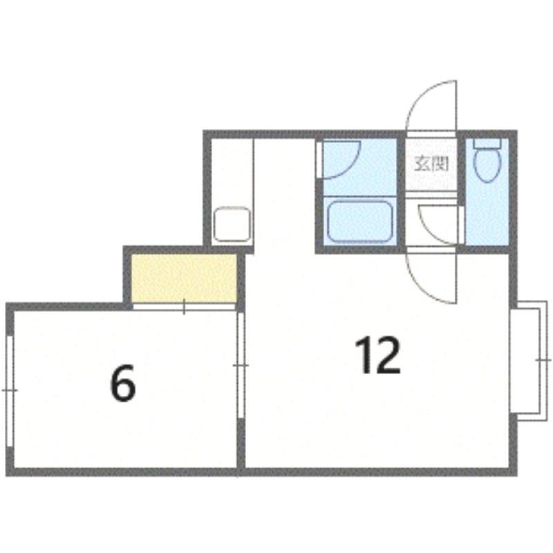 フォレストヴィラ(1LDK/3階)の間取り写真