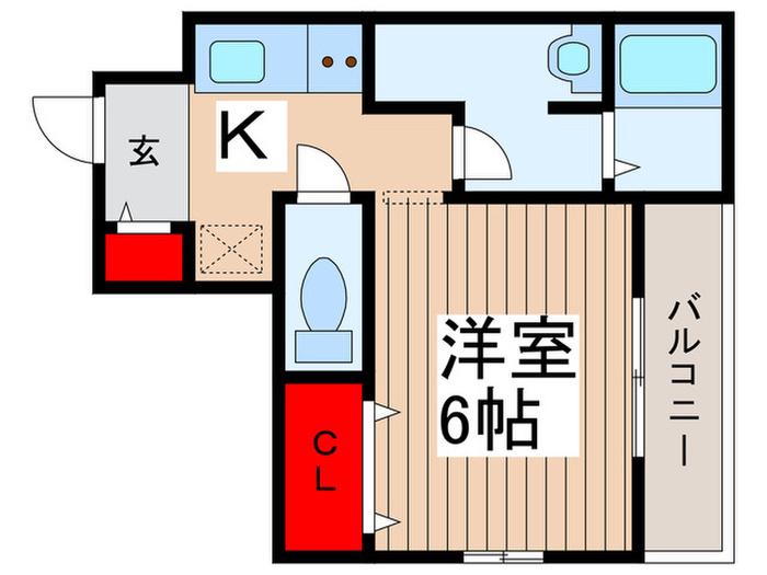 IRUMINAR(1K/3階)の間取り写真