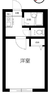 シャンテ赤塚新町(1K/1階)の間取り写真